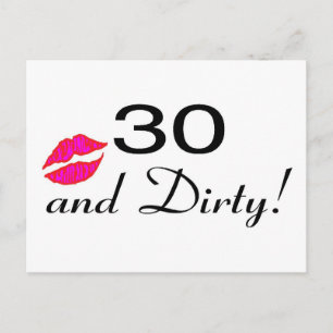 30 och Dirty Läppar Vykort