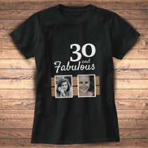 30 och Fabulous Guld Glitter 2 Photo 30års födelse