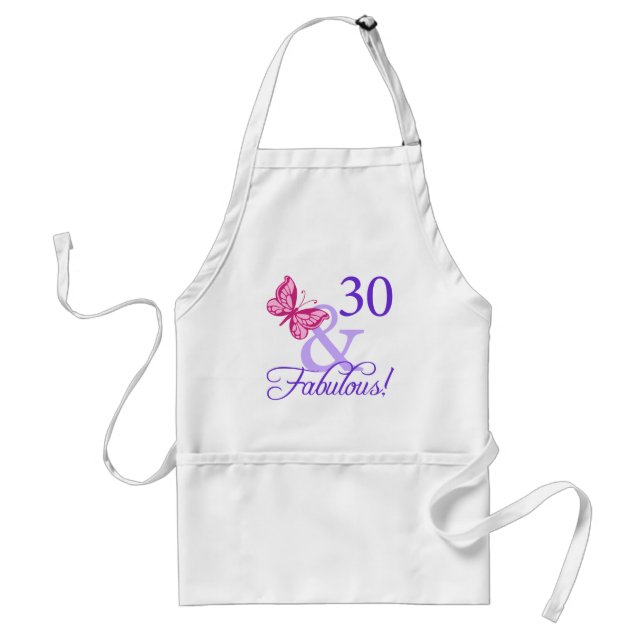 30 och faderlig födelsedag förkläde (Framsidan)