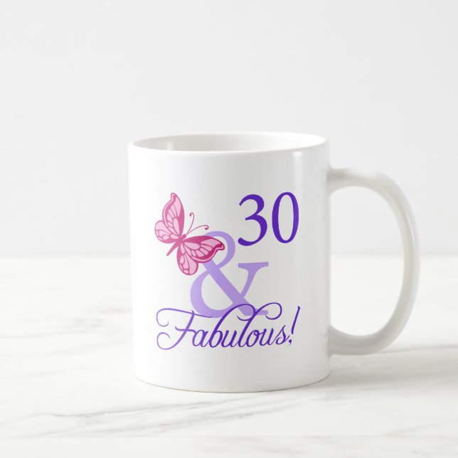 30 och faderlig födelsedag kaffemugg (Höger)