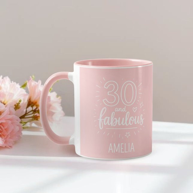 30 och fantastisk Klippdocka Glad 30-årsdag Mugg (Skapare uppladdad)