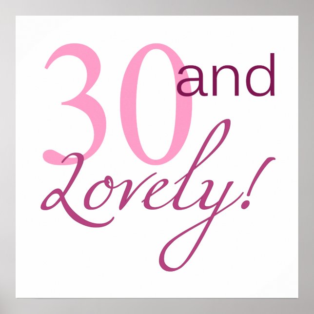 30 och levande födelsedagsgåvor poster (Framsidan)