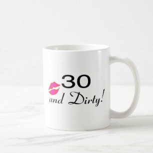 30 och smutsa ner läppar kaffemugg