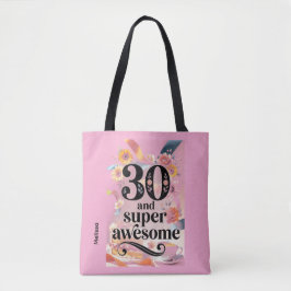 30 och Super Awesome Födelsedag Tygkasse