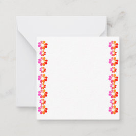 30 Orangars rödblomma Anteckningskort