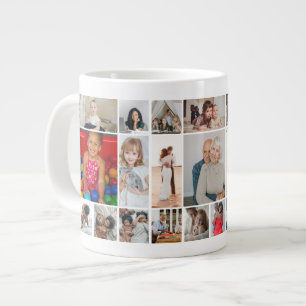 30 personlig för fotokollage-mall jumbo mugg