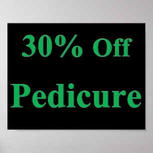 30 % Poster projektionsyta av pedikyr