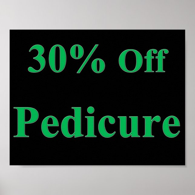 30 % Poster projektionsyta av pedikyr (Framsidan)