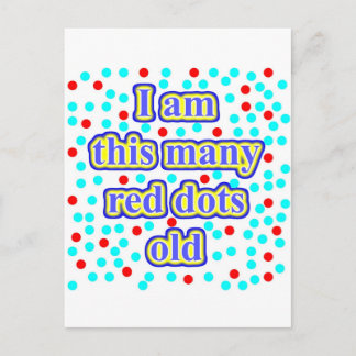 30 röda punkter gamla vykort