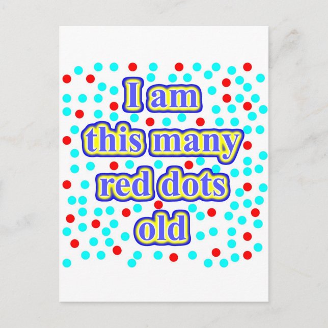 30 röda punkter gamla vykort (Framsida)