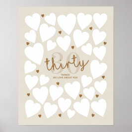 30 Sak Vi Kärlek om dig Poster