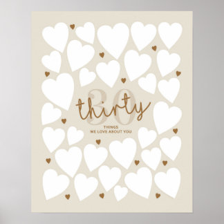 30 Sak Vi Kärlek om dig Poster