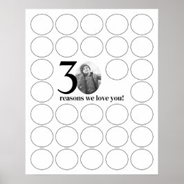 30 Skäl till att vi Kärlekar er födelsedagsmoment Poster