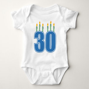 30 stearinljus (blått/grönt) t shirt