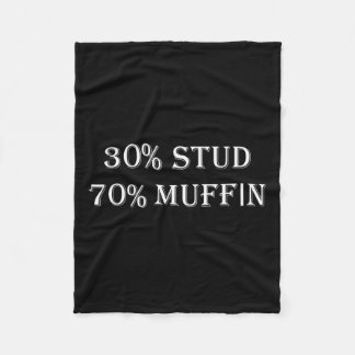 30% Stud 70% Muffin Funny Valentine Ord Fleecefilt