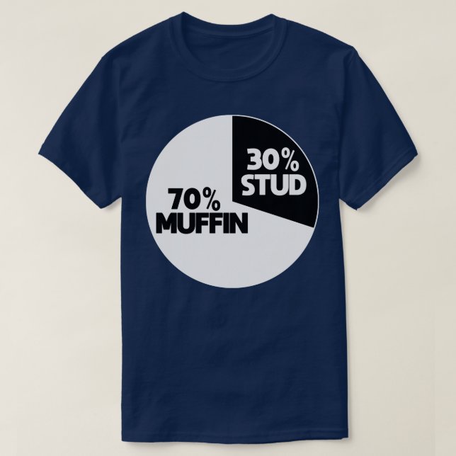 30 STUD 70 MUFFIN T SHIRT (Design framsida)