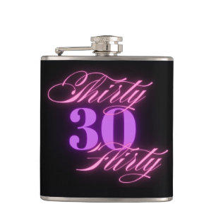 30-tal,30års födelsedag neon-rosa svart chic fickplunta