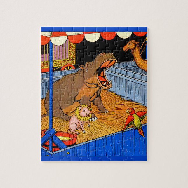 30-tal som gråter flodhäst och vänner pussel (Vertikal)