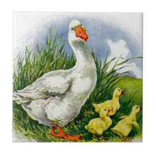 30-talmammaanka och ducklings kakelplatta
