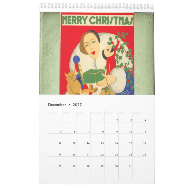 30-talväggkalender kalender (Dec 2027)