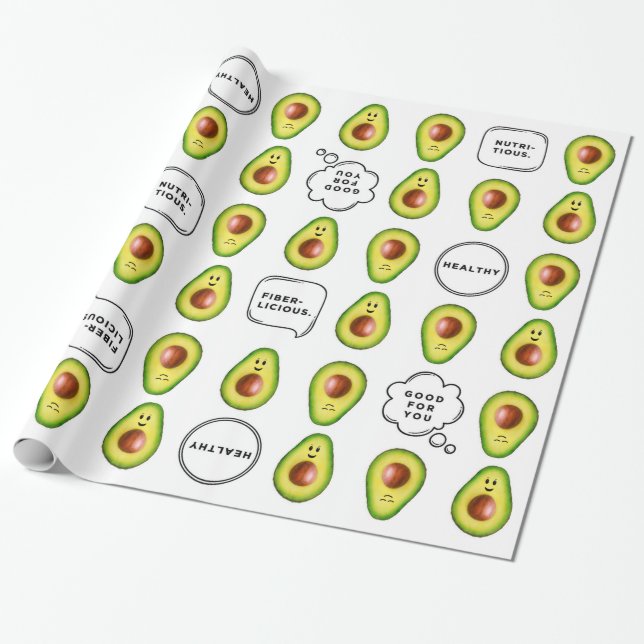 30 tum x 6 ft Avocado Wrapping Papper Presentpapper (Utrullad)
