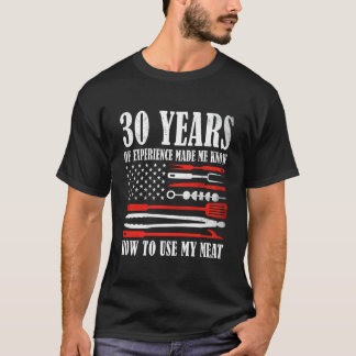 30 US Flag Grilling Grillning T Shirt