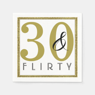 30 & Vänd 30års födelsedag Party Pappersservett