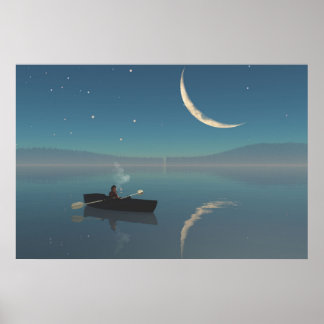 30" x 24" pappersaffisch med "fredlig" bild poster