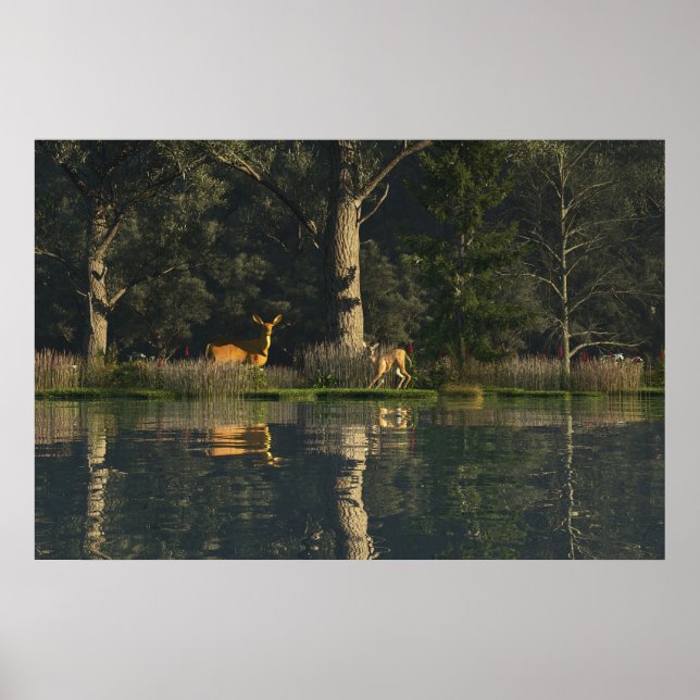 30" x 24" pappersaffisch med "Startled"-bild Poster (Framsidan)