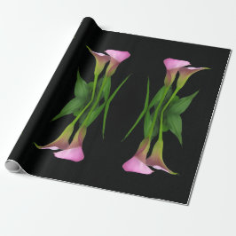 30" x 6' Calla Lily-inslagspapper i rulle Presentpapper