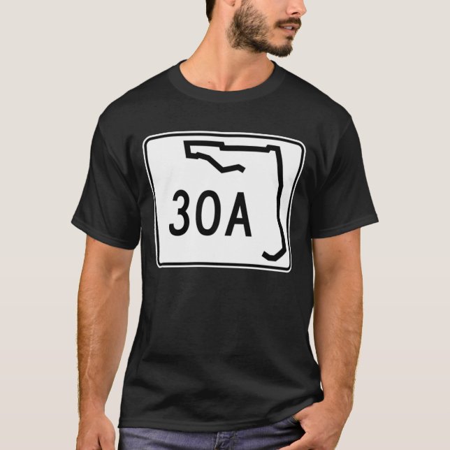 30A - Florida Emeral kusten Tee Shirt (Framsida)