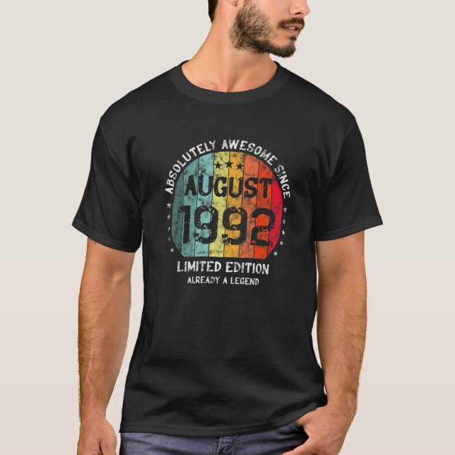 30års födelsedag Absolut Fantastisk sedan augusti  T Shirt (Framsida)