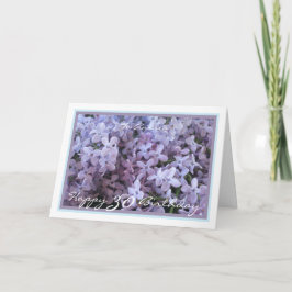 30års födelsedag Andrea Lila Lilac Elegant Ram Kort