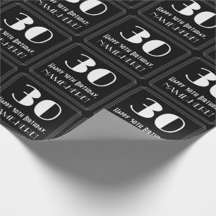 30års födelsedag - Art Deco Inspired Titta "30", Presentpapper