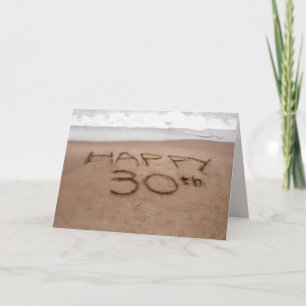 30års födelsedag Beach Kort