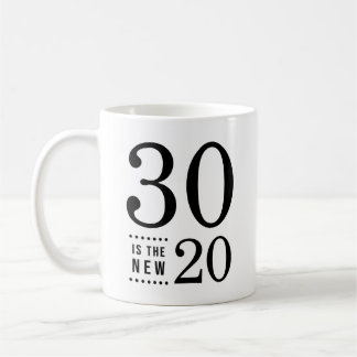 30års födelsedag Black 30 är de nya 20 Kaffemugg