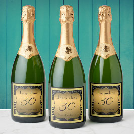30års födelsedag Black och Guld