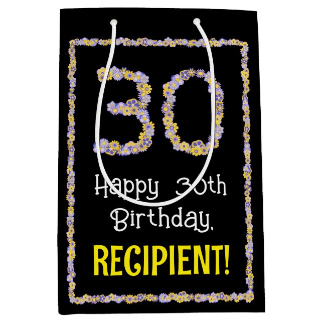 30års födelsedag: Blommigt Flowers Number, eget na (Framsidan)