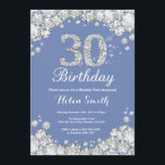 30års födelsedag Blue och Silver Diamond Inbjudningar<br><div class="desc">Inbjudan till 30års födelsedag. Blå och Silver Rhinestone Diamond. Elegant Birthday Bash inbjudan. Vuxen födelsedag. Kvinnor födelsedag. Manar födelsedagen.
Om du vill göra ytterligare anpassningar klickar du på knappen Anpassa och användor verktygen som är utformat för att ändra mallen.</div>