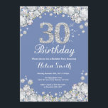 30års födelsedag Blue och Silver Diamond Inbjudningar<br><div class="desc">Inbjudan till 30års födelsedag. Blå och Silver Rhinestone Diamond. Elegant Birthday Bash inbjudan. Vuxen födelsedag. Kvinnor födelsedag. Manar födelsedagen.
Om du vill göra ytterligare anpassningar klickar du på knappen Anpassa och användor verktygen som är utformat för att ändra mallen.</div>