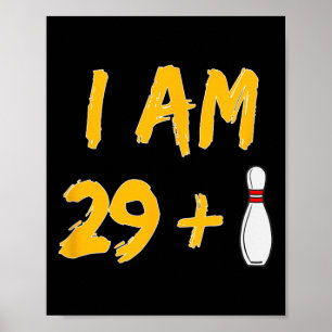 30års födelsedag Bowling Shirt Bowlareare Gift Par Poster