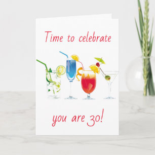 **30års födelsedag** CELEBRAT ATT DET BARA ÄR GÅNG Kort