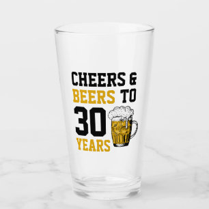 30års födelsedag Cheers & Öl till 30 år Glaskopp