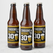 30års födelsedag Cheers & Öl till 30 år
