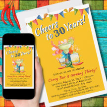 30års födelsedag Cheers till 30 år Margarita Fiest