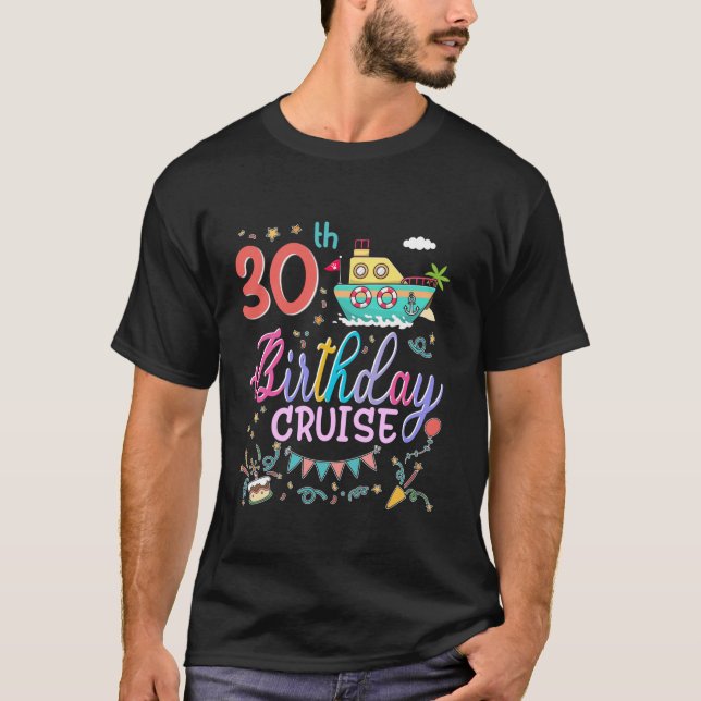 30års födelsedag Cruise 30-årig födelsedagstrafik T Shirt (Framsida)