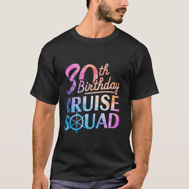 30års födelsedag Cruise Squad Funny 30års födelsed T Shirt (Framsida)