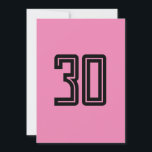 30ÅRS FÖDELSEDAG ENKEL INBJUDAN TILL ROSA ANPASSNI<br><div class="desc">INBJUDAN TILL ANPASSNINGSBARNA 30års födelsedag</div>