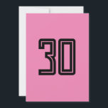 30ÅRS FÖDELSEDAG ENKEL INBJUDAN TILL ROSA ANPASSNI<br><div class="desc">INBJUDAN TILL ANPASSNINGSBARNA 30års födelsedag</div>