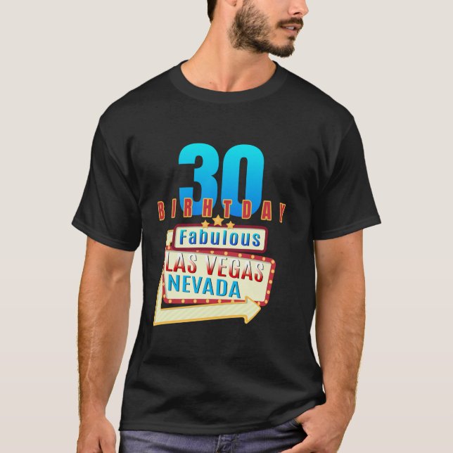 30års födelsedag Fabulous Las Vegas Nevada 30 år g T Shirt (Framsida)